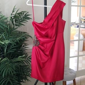 Eliza J Red Cocktail Dress Size 14 (Fits more like a 12)